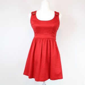 Jack BB Dakota Red Knit Jumper Dress Size Small